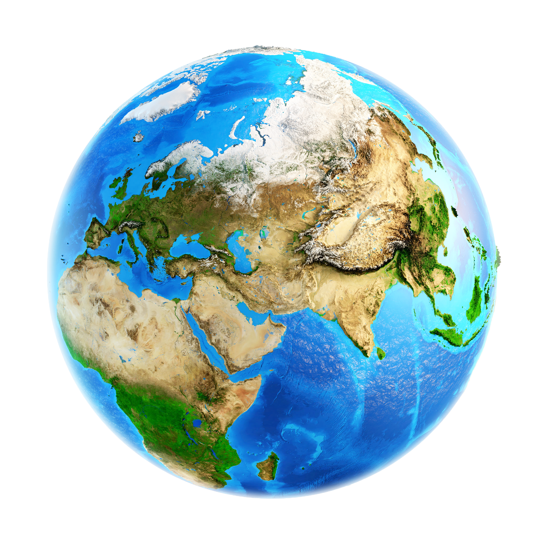 A picture of the earth with no image on it.