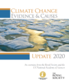 A cover of the royal society 's climate change evidence and causes report.